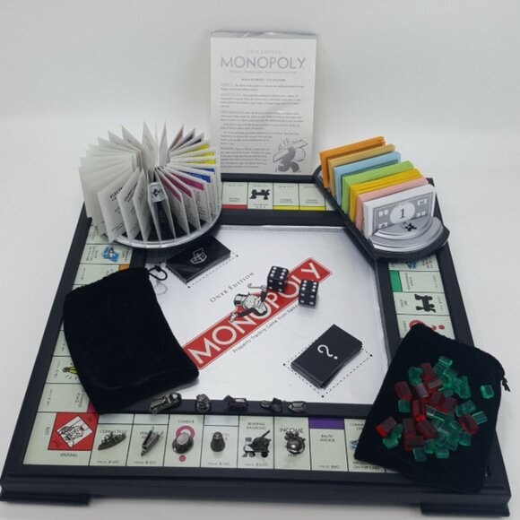 Monopoly Onyx Deluxe Edition (Limited Edition / Rare)  -- Complete Set - Picture 2 of 7